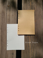 Load image into Gallery viewer, Blossom A5 notebook,  5.9 inches x 8.2 inches, custimizable inside, customizable notebook rings