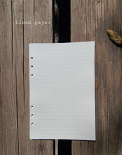 Load image into Gallery viewer, Blossom A5 notebook,  5.9 inches x 8.2 inches, custimizable inside, customizable notebook rings