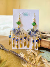 Load image into Gallery viewer, Fall Collection- Vintage Glass beads, forget-me-nots