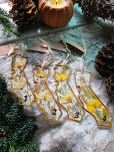 Load image into Gallery viewer, Holiday Ornament- California Coast with pressed poppy