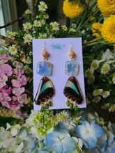 Load image into Gallery viewer, Spring Butterfly Collection- Dark blue Wings with hydrangea