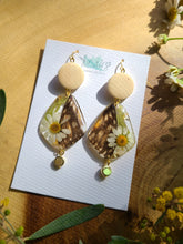 Load image into Gallery viewer, Spring Butterfly Collection- embedded Monarch Wings in resin, small tear drop shaped, wooden beads