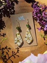 Load image into Gallery viewer, Little white blossom earrings