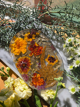 Load image into Gallery viewer, Fall Marigold Native California Wildflowers Small Vanity Tray, 6 inches x 4 inches