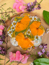 Load image into Gallery viewer, Single California Poppy Coaster, real pressed flower in resin, FDA food safe resin