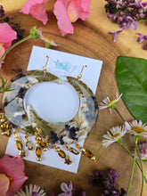 Load image into Gallery viewer, Lavender moon earrings