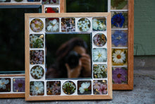 Load image into Gallery viewer, Small Blossom Mirror on light Oak Wood Frames