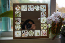 Load image into Gallery viewer, Small Blossom Mirror on light Oak Wood Frames