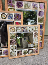 Load image into Gallery viewer, Small Blossom Mirror on light Oak Wood Frames