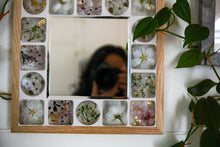 Load image into Gallery viewer, Small Blossom Mirror on light Oak Wood Frames