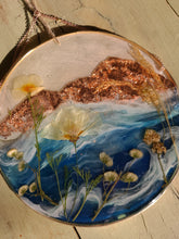 Load image into Gallery viewer, Rose-gold Mountain wall decor Resin wall hangings, opaque white background