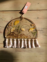 Load image into Gallery viewer, California Mountain dome wall decor, Resin wall hangings, handmade tassels