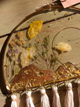 Load image into Gallery viewer, California Mountain dome wall decor, Resin wall hangings, handmade tassels