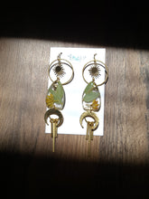 Load image into Gallery viewer, Spring translucent collection- Moon beam eucalyptus, baby's breath, real pressed flowers in resin