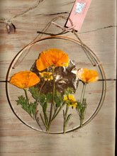 Load image into Gallery viewer, California Wildflower Resin wall hangings, 7 inches in diameter, clear background
