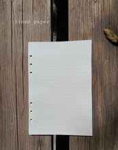 Load image into Gallery viewer, A6 Fruity notebook,  4.2 inches x 6.9 inches, customizable inside, customizable notebook rings