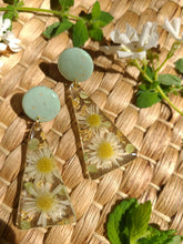 Load image into Gallery viewer, Summer Daisy with clay stud top, stainless steel post