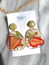 Load image into Gallery viewer, Summer Fruity Collection- Matcha Strawberry kiwi drop with stainless steel stud top