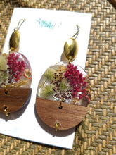 Load image into Gallery viewer, Fall Collection- Dark red amaranthus garden, wooden half circle