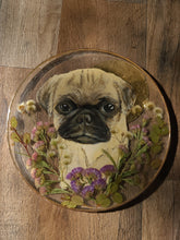 Load image into Gallery viewer, Custom Pet Portrait, 8 inch acrylic pet portraits with pressed botanicals