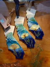 Load image into Gallery viewer, Holiday Ornament- California Coast with pressed poppy