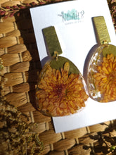 Load image into Gallery viewer, Fall Collection - Chrysanthemum garden, Long Rectangular brass stud stop with stainless steel post