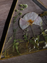 Load image into Gallery viewer, California Poppy Wall Hanging, Golden Triangle, Gold Mountains, Amber Gem