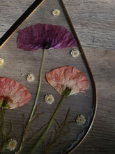 Load image into Gallery viewer, Iceland Poppy Wall Hanging, Teardrop, frosted background