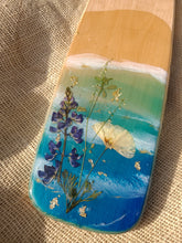 Load image into Gallery viewer, California Golden Coast, charcuterie board, 16 x 4.7 inches, solid wood tray, made with FDA food safe resin