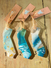 Load image into Gallery viewer, Holiday Ornament- Light Blue California Coast with ocean art