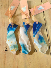 Load image into Gallery viewer, Holiday Ornament- Light Blue California Coast with ocean art