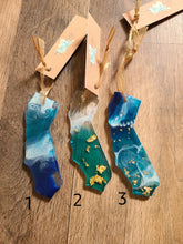 Load image into Gallery viewer, Holiday Ornament- 3.5in, Dark Marine Blue California Coast with ocean art