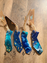 Load image into Gallery viewer, Holiday Ornament- 3.5in, Dark Marine Blue California Coast with ocean art