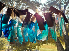 Load image into Gallery viewer, Holiday Ornament- 3.5 in. Dark Aquamarine Blue California Coast with ocean art