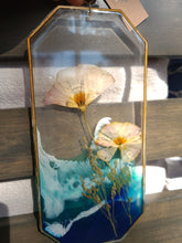 Load image into Gallery viewer, The Golden Coast Wall Decor- Unique wooden frame, real pressed flowers
