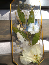 Load image into Gallery viewer, Wall Decor- Unique wooden frame, real pressed flowers