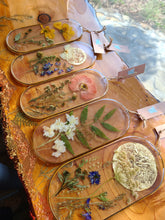 Load image into Gallery viewer, Wall Decor- Unique wooden frame, Capsule shaped, real pressed flowers