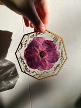 Load image into Gallery viewer, Wall Decor- Unique wooden frame, geometric shaped, real pressed flowers