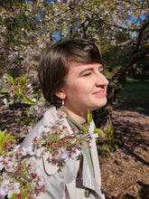 Load image into Gallery viewer, Spring Collection- Blossom dangles, natural pebble shape, freshwater pearl