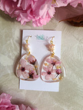 Load image into Gallery viewer, Spring Collection- Blossom dangles, natural pebble shape, freshwater pearl