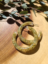 Load image into Gallery viewer, Flower Hoop Collection- Everyday Thin Hoops, Ferns and Queen Ann's Lace