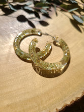 Load image into Gallery viewer, Flower Hoop Collection- Everyday Thin Hoops, Ferns and Queen Ann's Lace