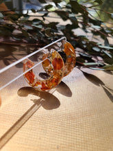 Load image into Gallery viewer, Flower Hoop Collection- Medium Thick Hoops, marigold