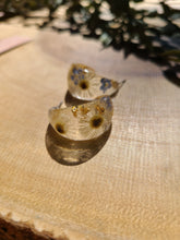 Load image into Gallery viewer, Flower Hoop Collection- Chic Huggie Hoops, Daisy, forget-me-nots