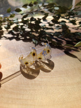 Load image into Gallery viewer, Flower Hoop Collection- Chic Huggie Hoops, Daisy, forget-me-nots