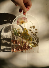 Load image into Gallery viewer, Arch Mountain range Resin wall hangings, clear background, california wildflower