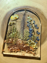 Load image into Gallery viewer, Arch Mountain range Resin wall hangings, clear background, california wildflower