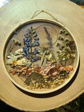 Load image into Gallery viewer, Mountain range Resin wall hangings, 8 inches in diameter, clear background, california wildflower