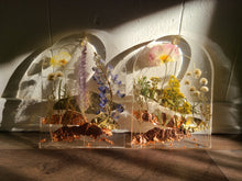 Load image into Gallery viewer, Arch Mountain range Resin wall hangings, clear background, california wildflower