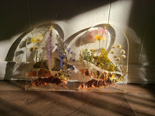 Load image into Gallery viewer, Arch Mountain range Resin wall hangings, clear background, california wildflower